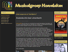 Tablet Screenshot of musical-hoevelaken.nl